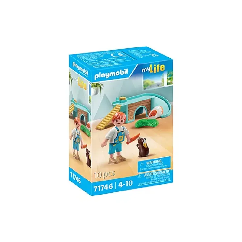 Playmobil My Life - Ινδικά Χοιρίδια Με Σπιτάκι 71746