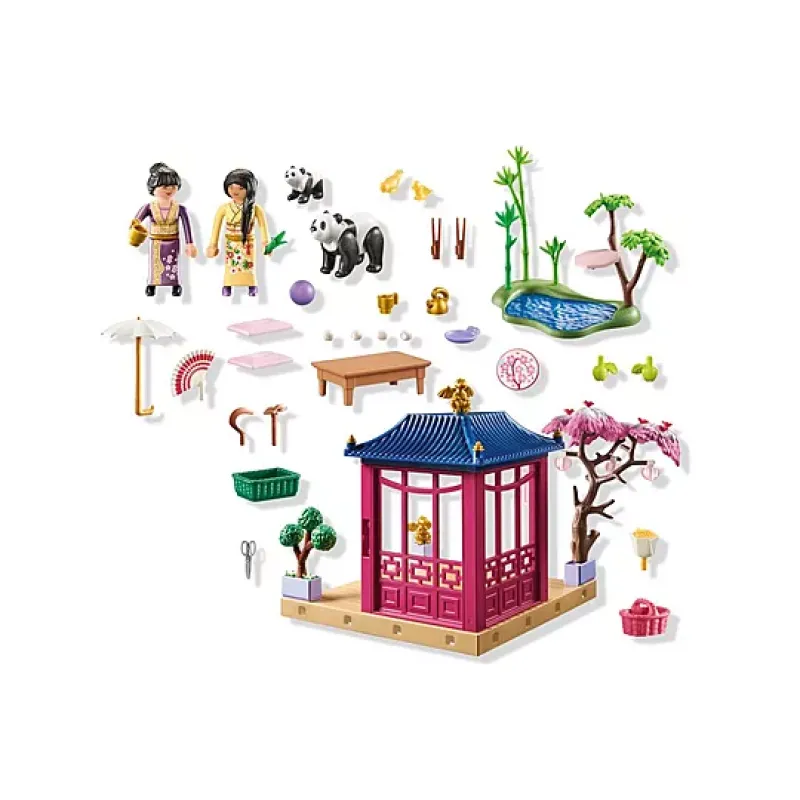 Playmobil My Life - Ασιατικός Κήπος Με Κιόσκι Και Πάντα 71762