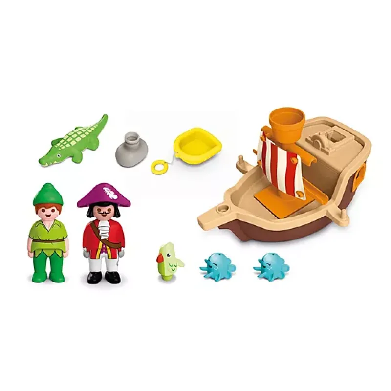 Playmobil Junior Aqua, Disney, Ο Πίτερ Παν Και Το Πειρατικό Πλοίο Του Κάπτεν Χουκ 71769