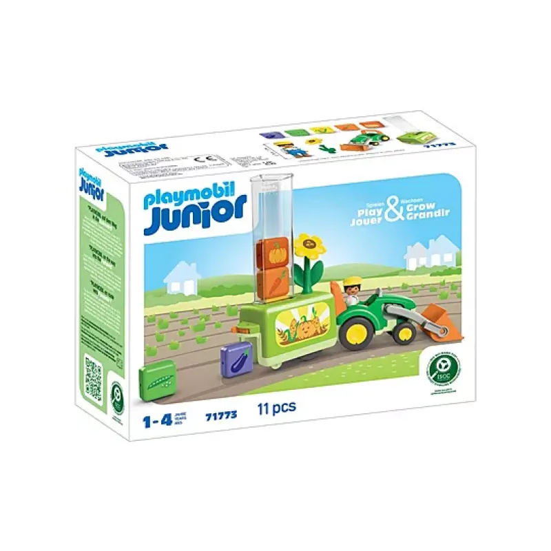 Playmobil Junior - Τρακτέρ Με Λαχανικά 71773