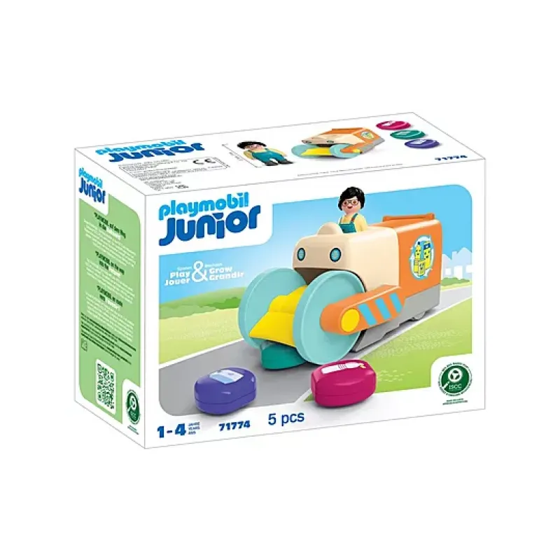Playmobil Junior -  Απορριμματοφόρο Όχημα 71774