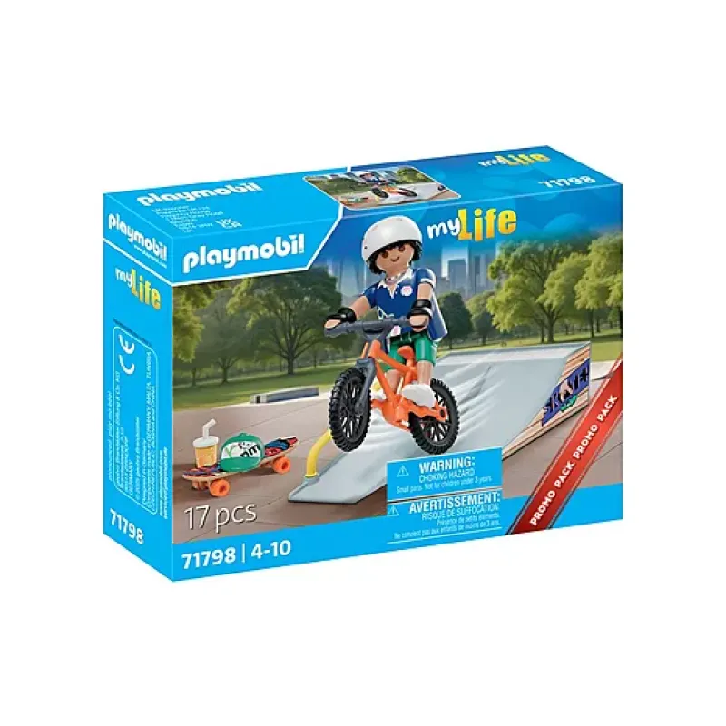 Playmobil City Life - My Life, Αγόρι Με Skateboard Και Ποδήλατο 71798