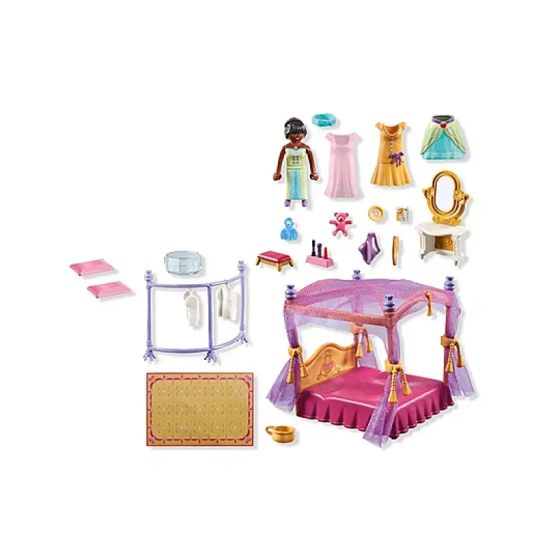 Playmobil Princess Magic - Βασιλικό Υπνοδωμάτιο Με Βεστιάριο 71847