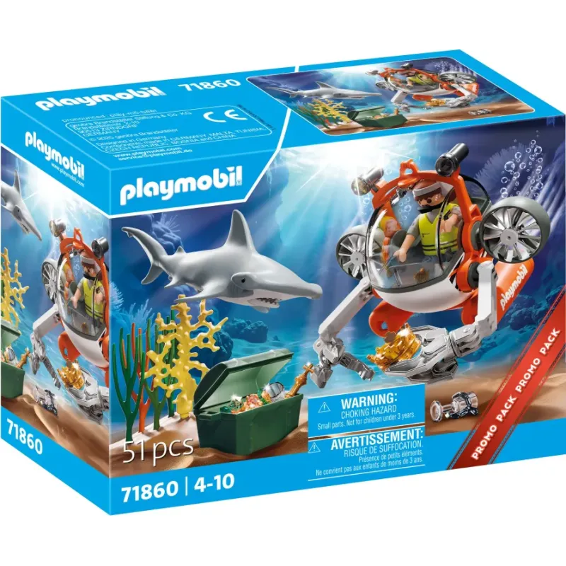 Playmobil City Action - Υποβρύχιο Κυνήγι Θησαυρού 71860