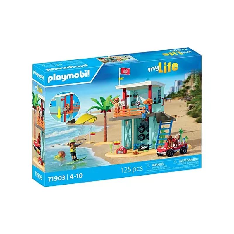 Playmobil My Life - Πύργος Ναυαγοσώστη Και Όχημα Παραλίας 71903
