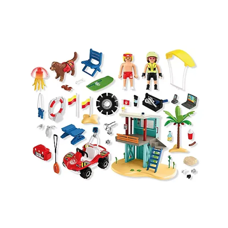 Playmobil My Life - Πύργος Ναυαγοσώστη Και Όχημα Παραλίας 71903