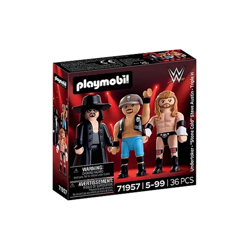 Playmobil WWE - Τρεις Παλαιστές Της Attitude Era 71957