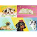 Trefl - Puzzle Neon Color Line, Far Out Dogs 1000 pcs 10578