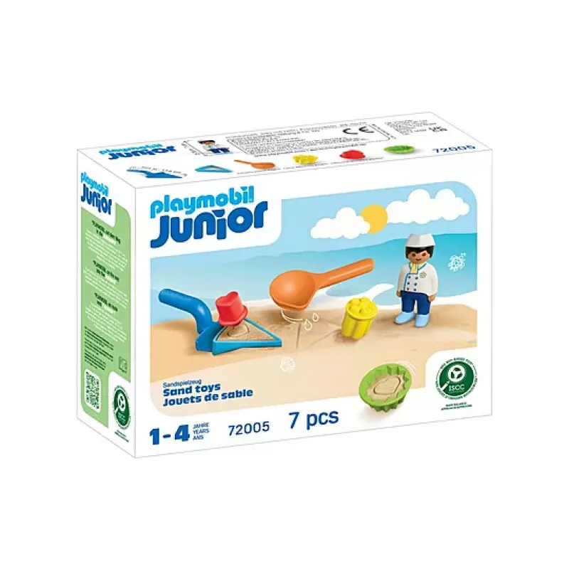 Playmobil Junior - Παιχνίδια Στην Άμμο με Τον Παγωτατζή 72005