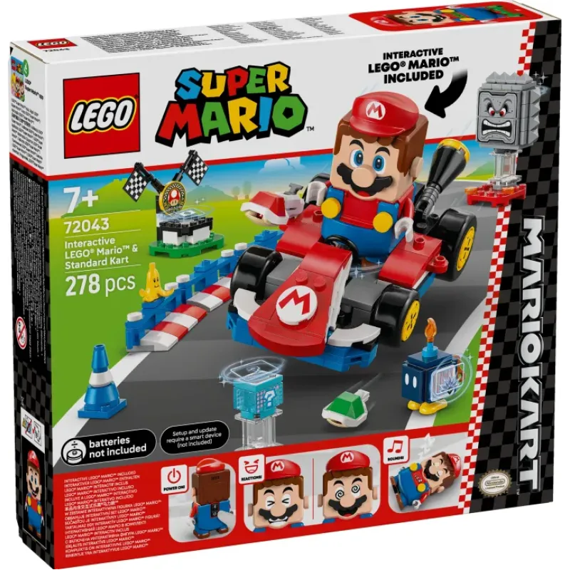 Lego Super Mario - Kart-Interactive Lego Mario & Standard Kart 72043