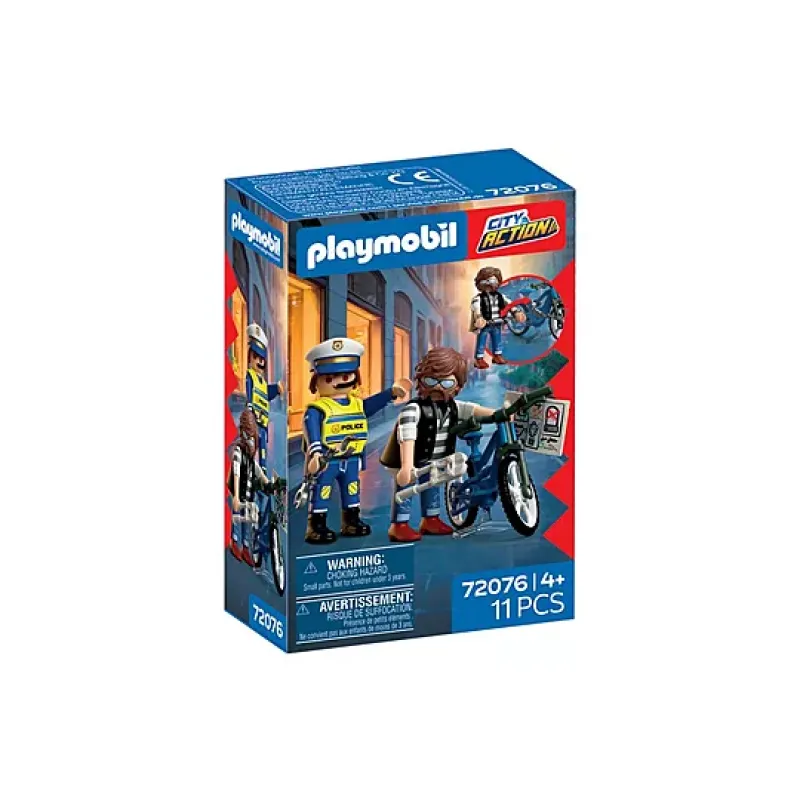 Playmobil City Action - Αστυνομικός Και Κλέφτης Ποδηλάτων 72076
