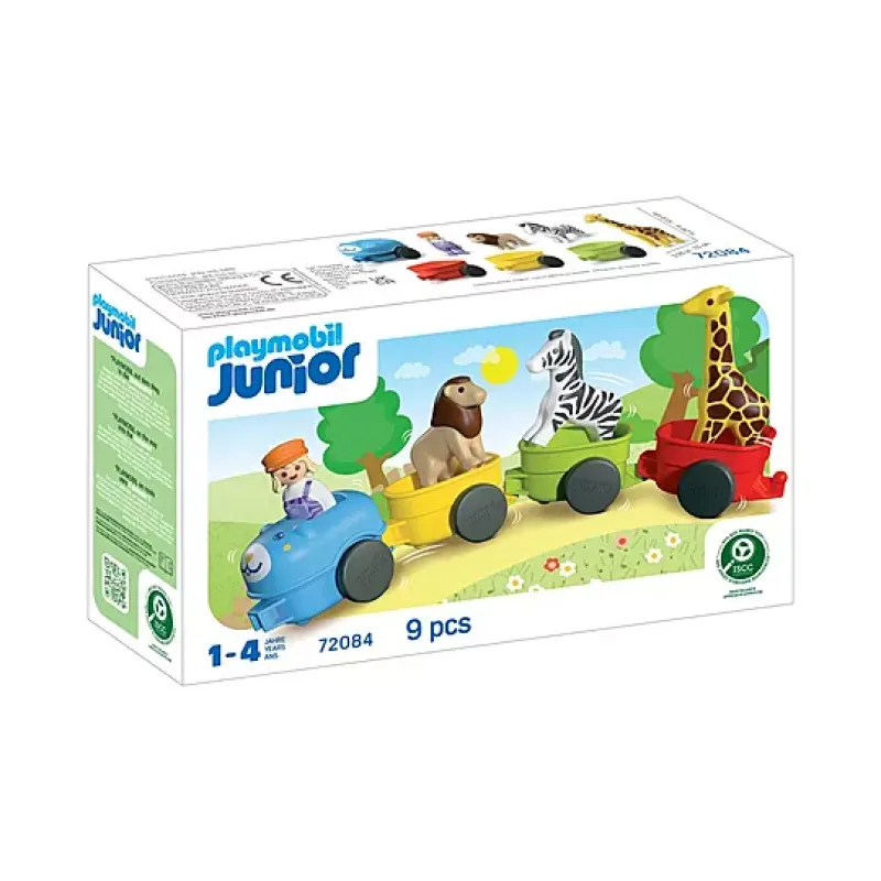 Playmobil Junior - Τρένο Με Ζωάκια 72084