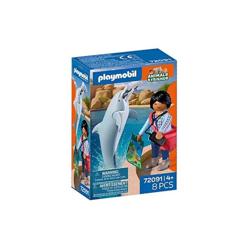 Playmobil Animals & Friends - Δελφίνι Και Επισκέπτης Πάρκου 72091