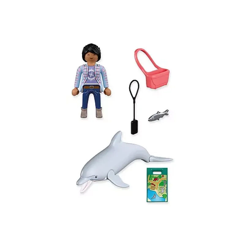 Playmobil Animals & Friends - Δελφίνι Και Επισκέπτης Πάρκου 72091