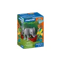 Playmobil Animals & Friends - Μικρός Ελέφαντας Και Φροντιστής 72092