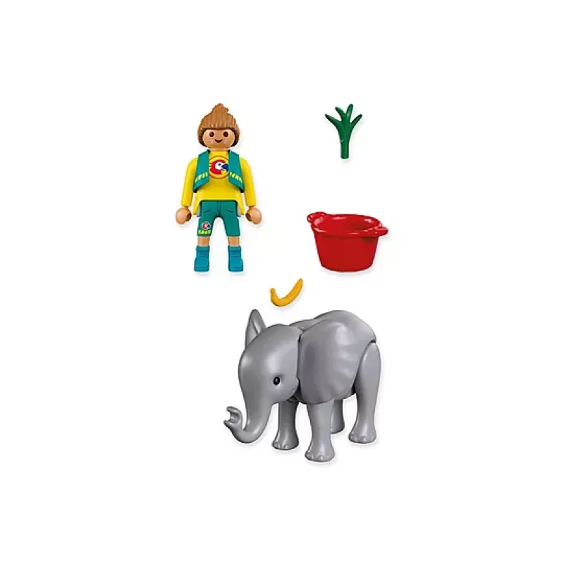 Playmobil Animals & Friends - Μικρός Ελέφαντας Και Φροντιστής 72092