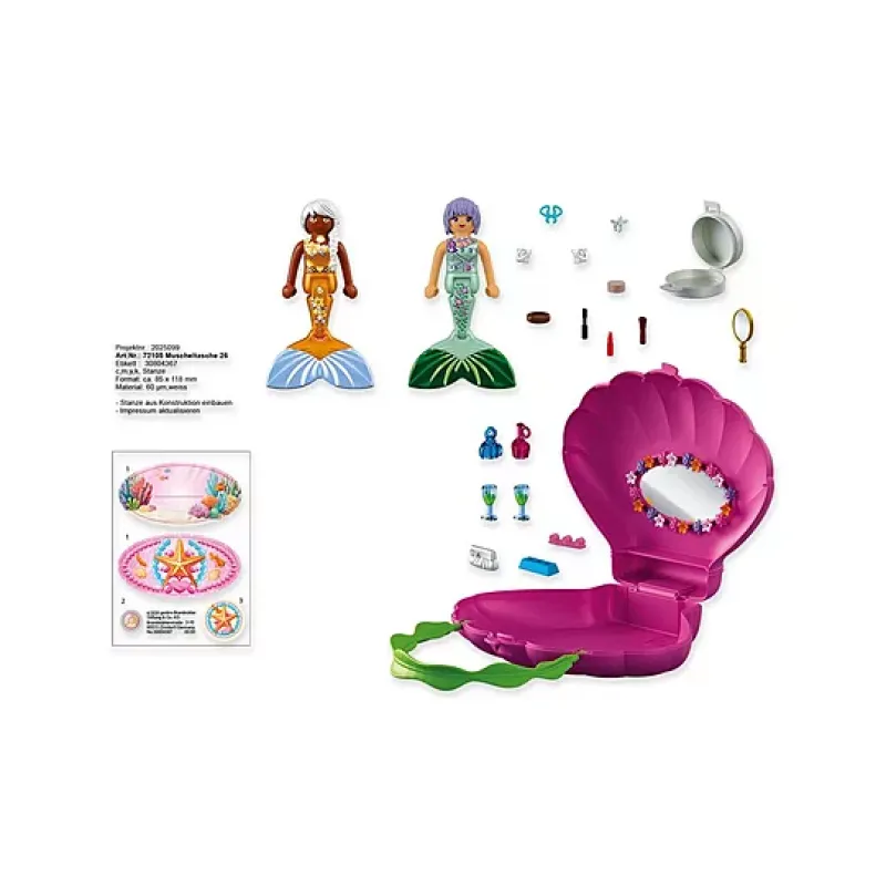 Playmobil Fantasy & Magic - Τσάντα-Κοχύλι Σαλόνι Ομορφιάς 72105