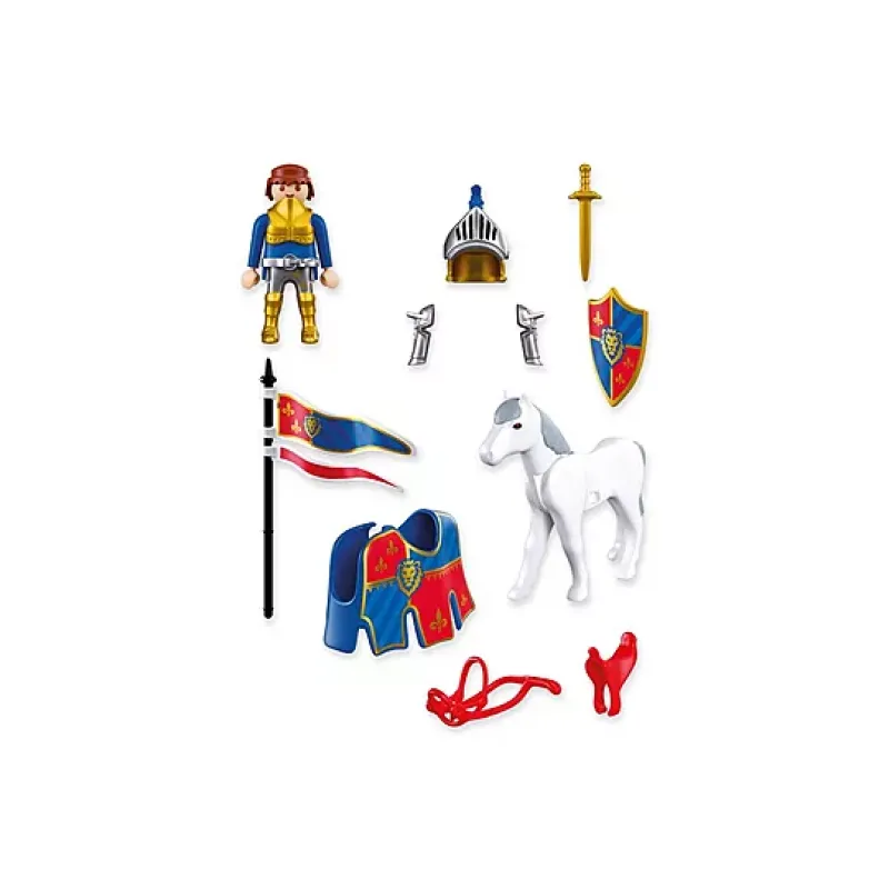 Playmobil Knights - Αρχηγός Λεοντόκαρδων Ιπποτών Με Άλογο 72119