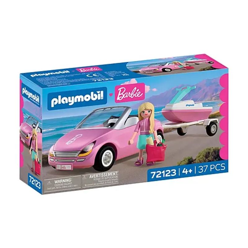Playmobil Barbie - Κάμπριο Με Θαλάσσιο Jet 72123