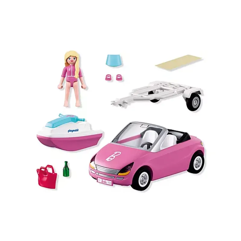 Playmobil Barbie - Κάμπριο Με Θαλάσσιο Jet 72123