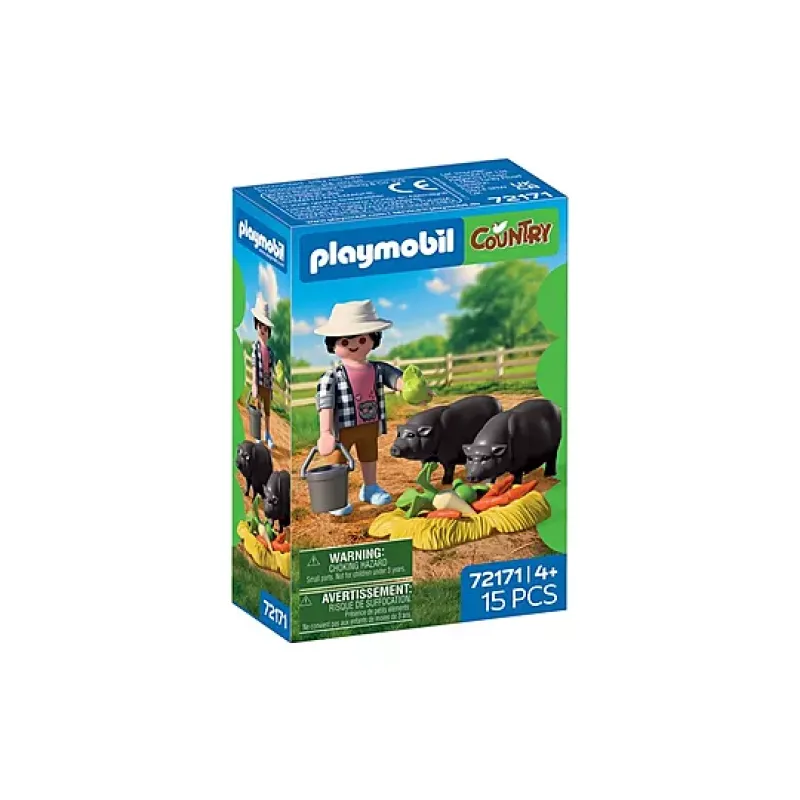 Playmobil Country - Αγρότης Με Βιετναμέζικα Γουρουνάκια 72171