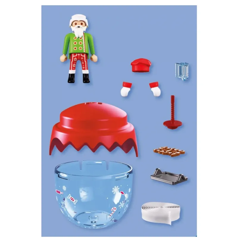 Playmobil Christmas - Χριστουγεννιάτικη Μπάλα, Αϊ-Βασίλης Φούρναρης 72219