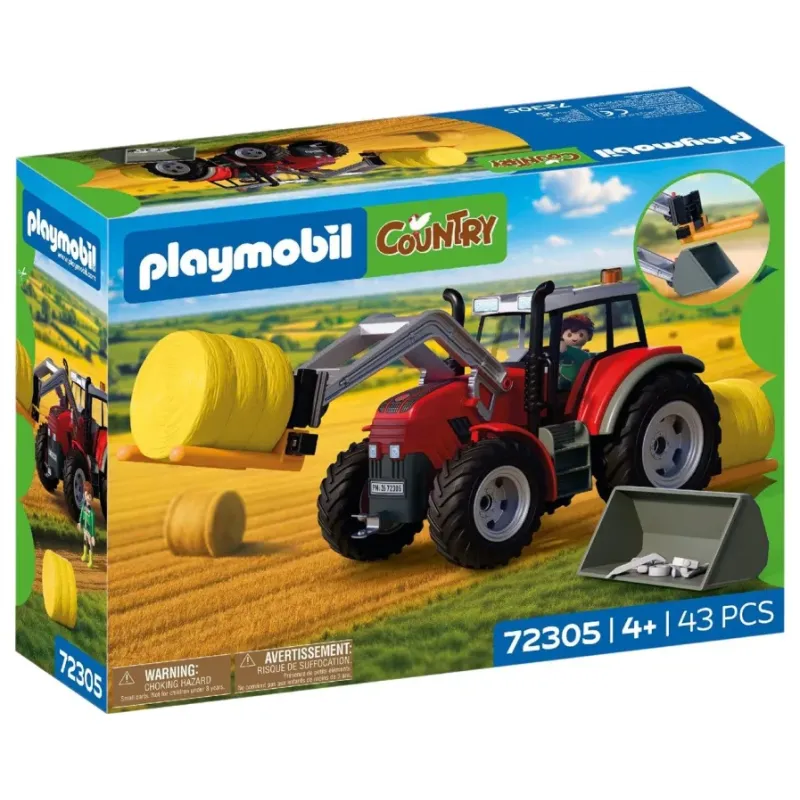 Playmobil Country - Μεγάλο Τρακτέρ Με Μπάλες Σανού 72305