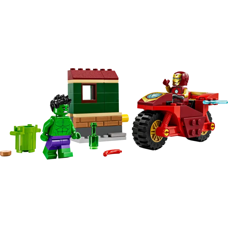 Lego Marvel - Iron Man With Bike And The Hulk 76287