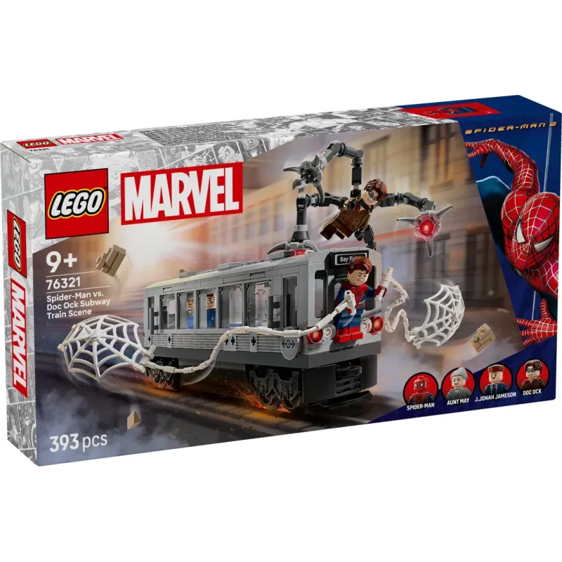 Lego Spiderman - Spider-Man vs. Doc Ock Subway Train Scene 76321