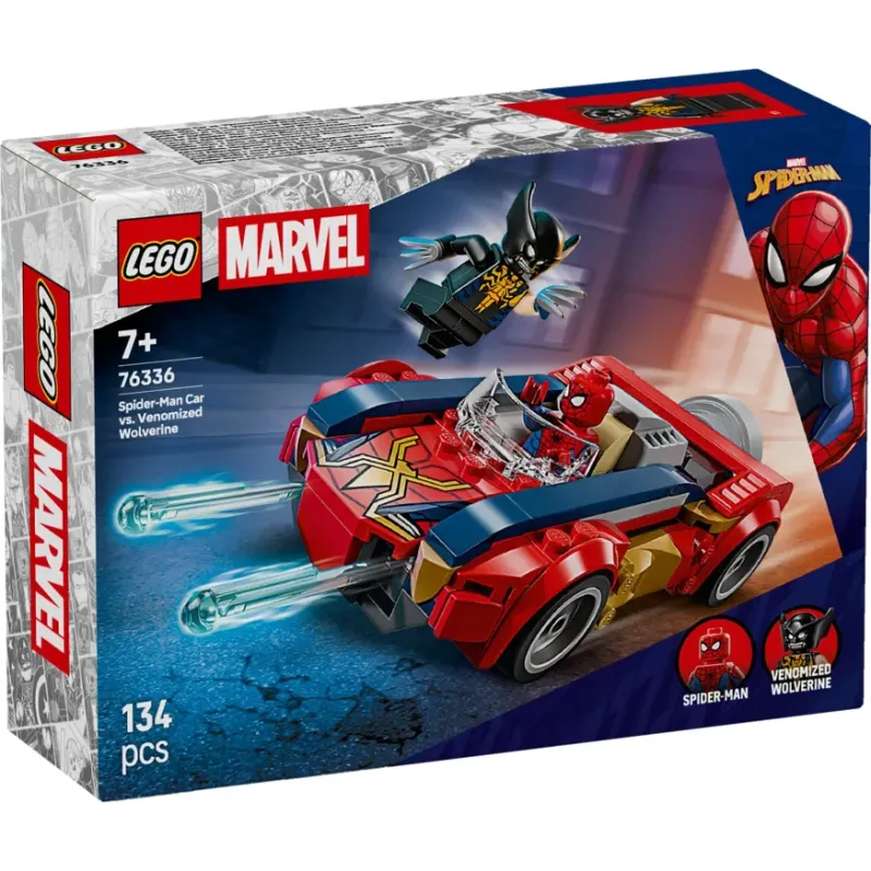 Lego Marvel - Spider-Man Car vs. Venomized Wolverine 76336