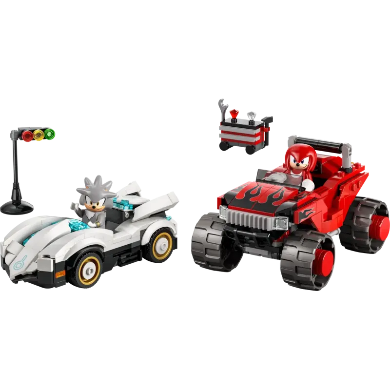 Lego Sonic The Hedgehog - Silver's Car vs. Knuckles' Monster Truck 77118
