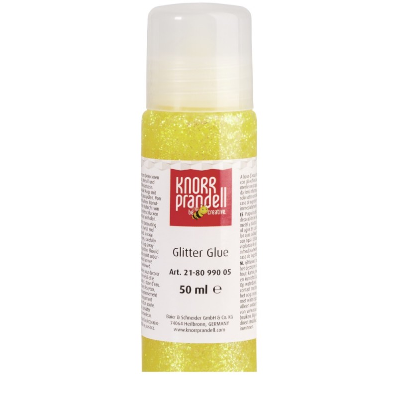 Knorr Prandell - Glitter Glue, Yellow 50ml 8099-005