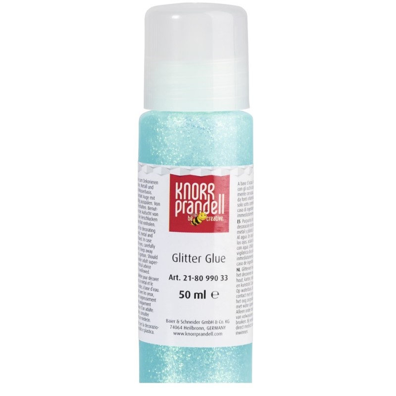 Knorr Prandell - Glitter Glue, Neon Blue 50ml 8099-033