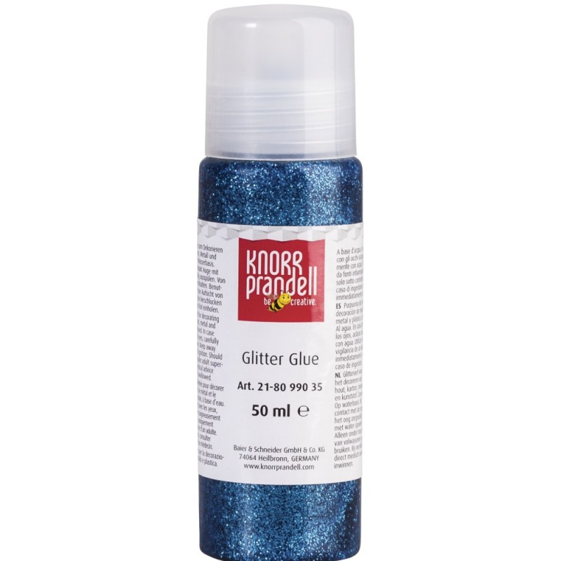 Knorr Prandell - Glitter Glue, Blue 50ml 8099-035