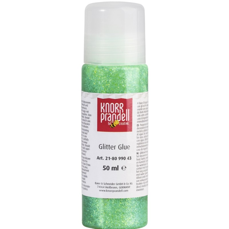 Knorr Prandell - Glitter Glue, Light Green 50ml 8099-043