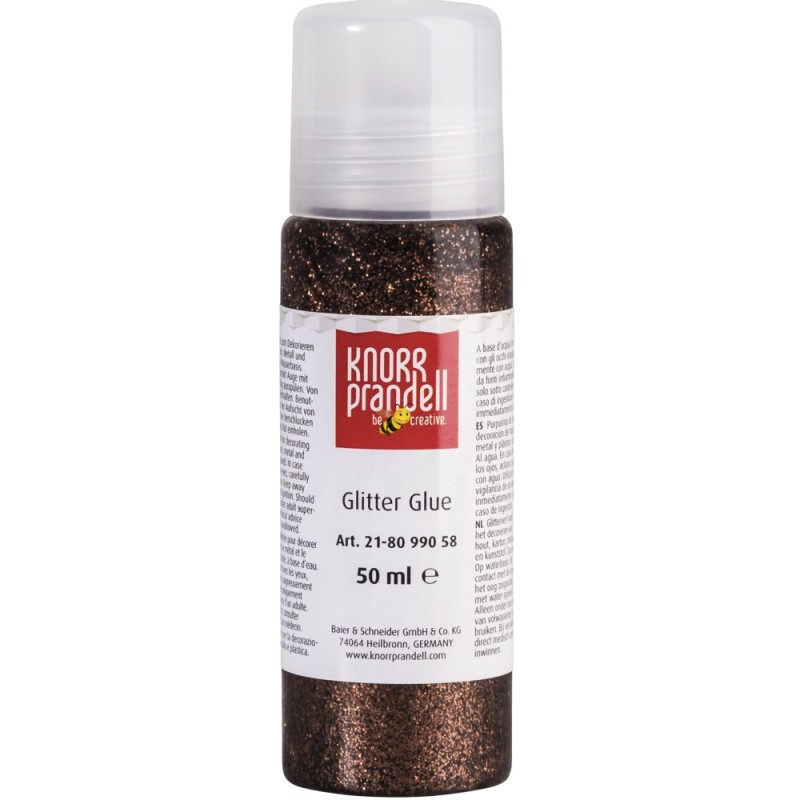 Knorr Prandell - Glitter Glue, Brown 50ml 8099-058