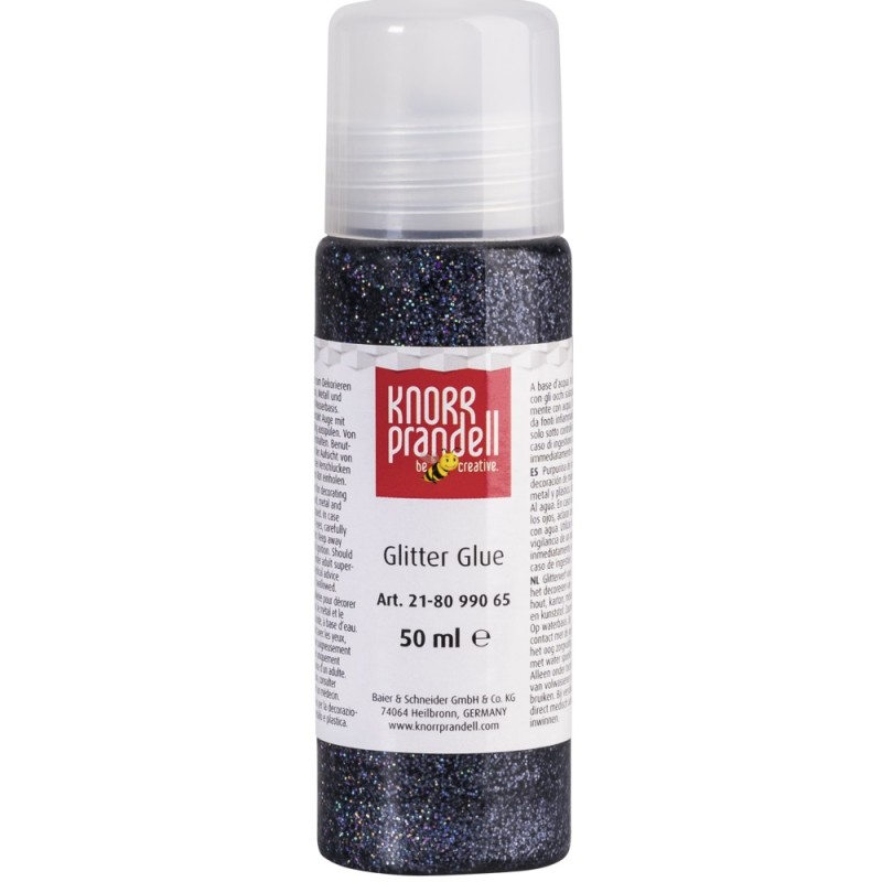 Knorr Prandell - Glitter Glue, Grey 50ml 8099-065
