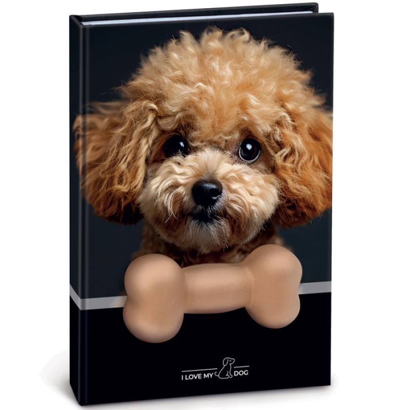 Lebez - Σημειωματάριο Squishy, I Love My Dog, Black 10x15 81951