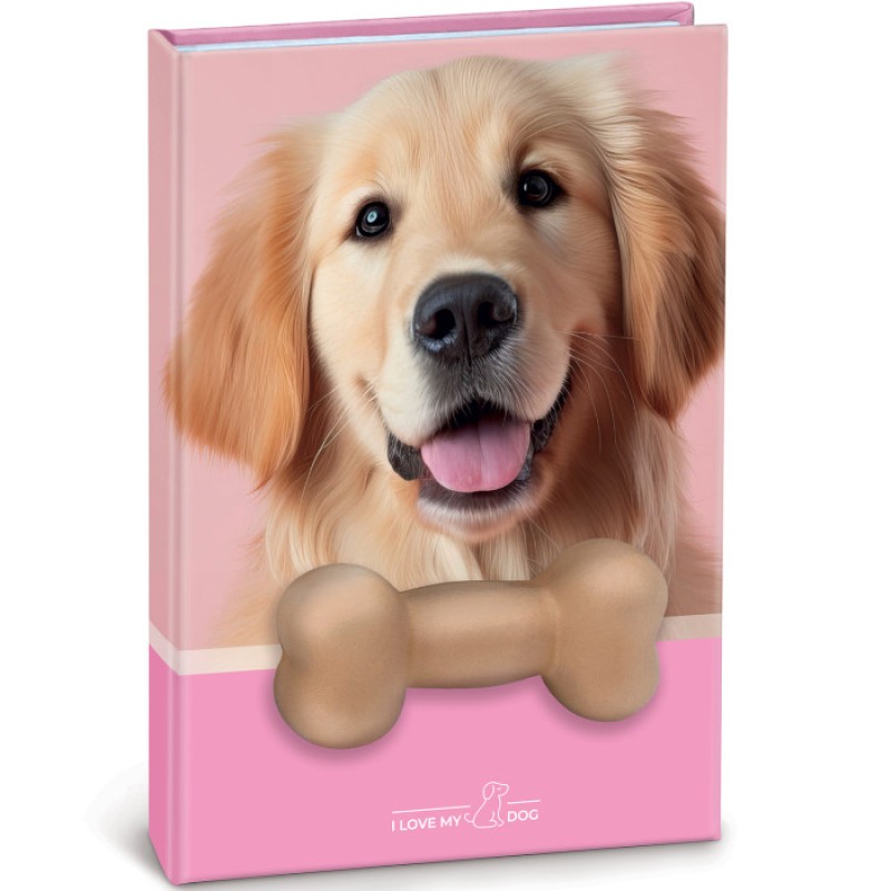 Lebez - Σημειωματάριο Squishy, I Love My Dog, Pink 10x15 81951