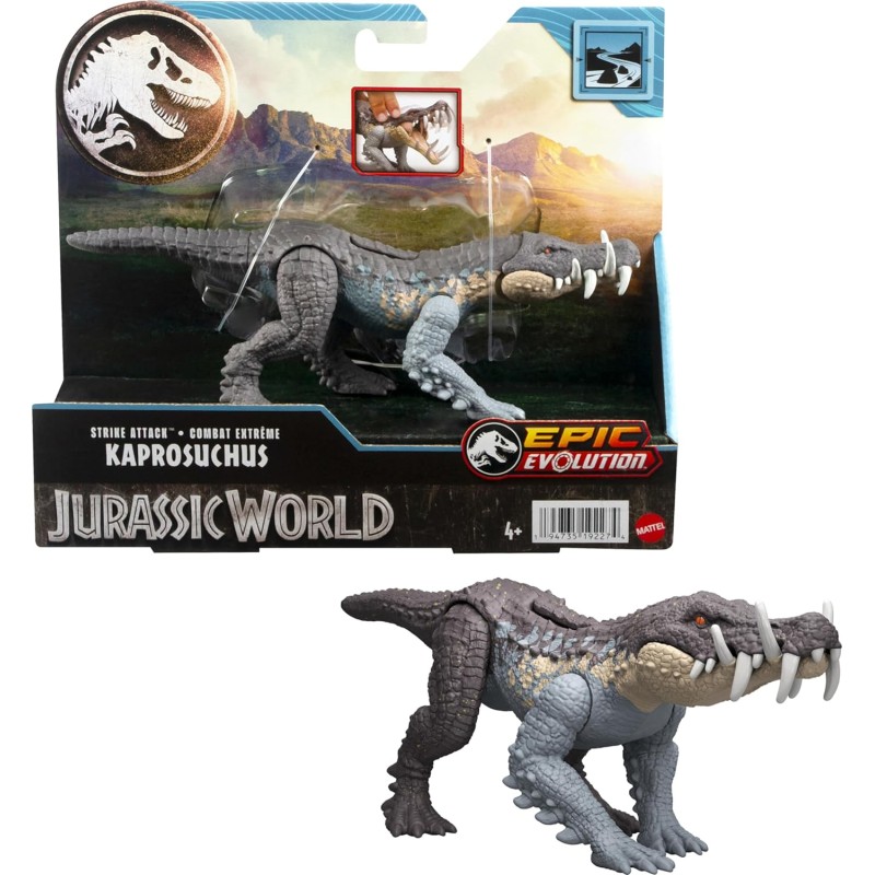 Mattel Jurassic World - Epic Evolution , Strike Attack Kaprosuchus HTK61 (HLN63)