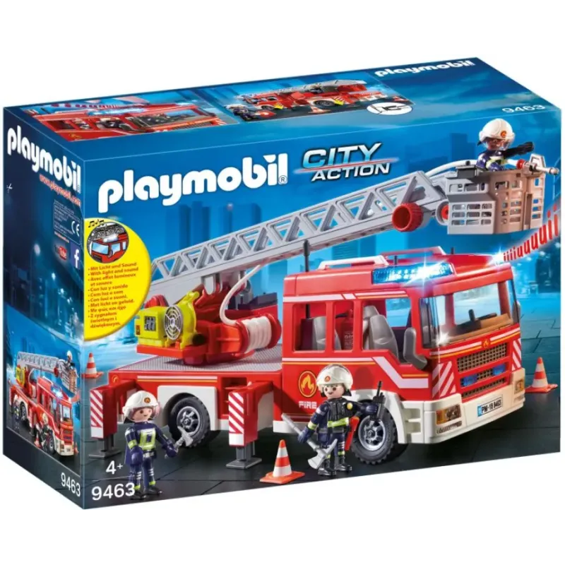 Playmobil City Action - Όχημα Πυροσβεστικής Με Σκάλα & Καλάθι Διάσωσης 9463