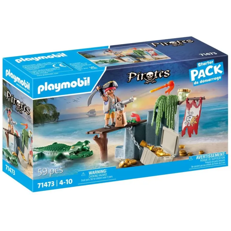 Playmobil Pirates –  Starter Pack Πειρατής Με Αλιγάτορα 71473