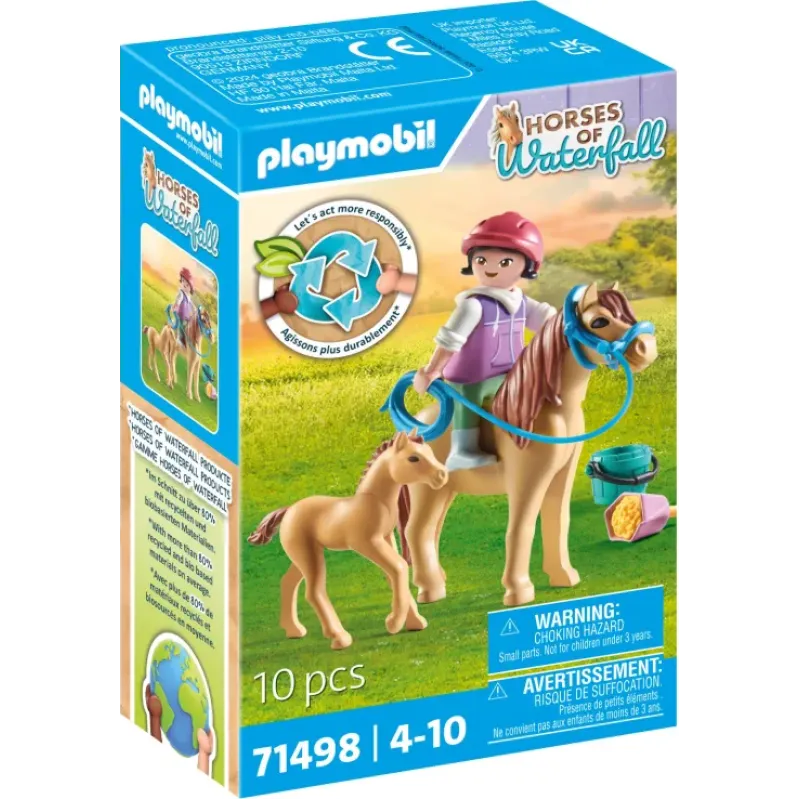 Playmobil Horses Of Waterfall -  Παιδάκι Με Άλογο & Πουλάρι 71498