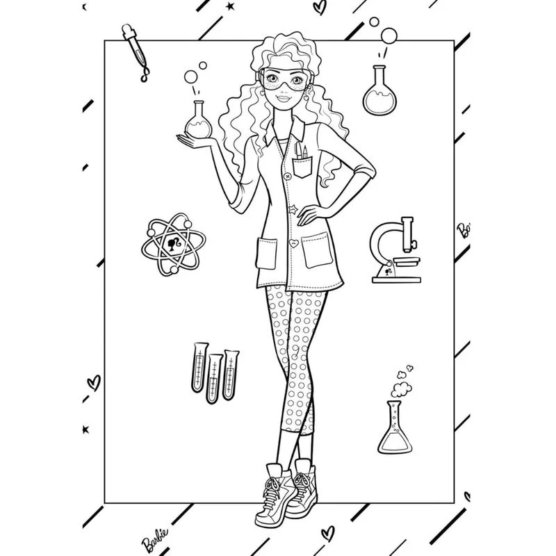 Giant Colouring Book - Barbie
