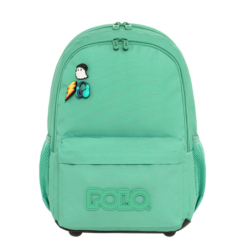 Polo - Σακίδιο Πλάτης Pins, Emerald 2026 9-01-059-6700 + Δώρο Διορθωτική Ταινία Edding