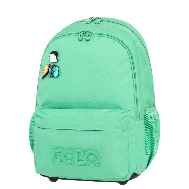 Polo - Σακίδιο Πλάτης Pins, Emerald 2026 9-01-059-6700 + Δώρο Διορθωτική Ταινία Edding