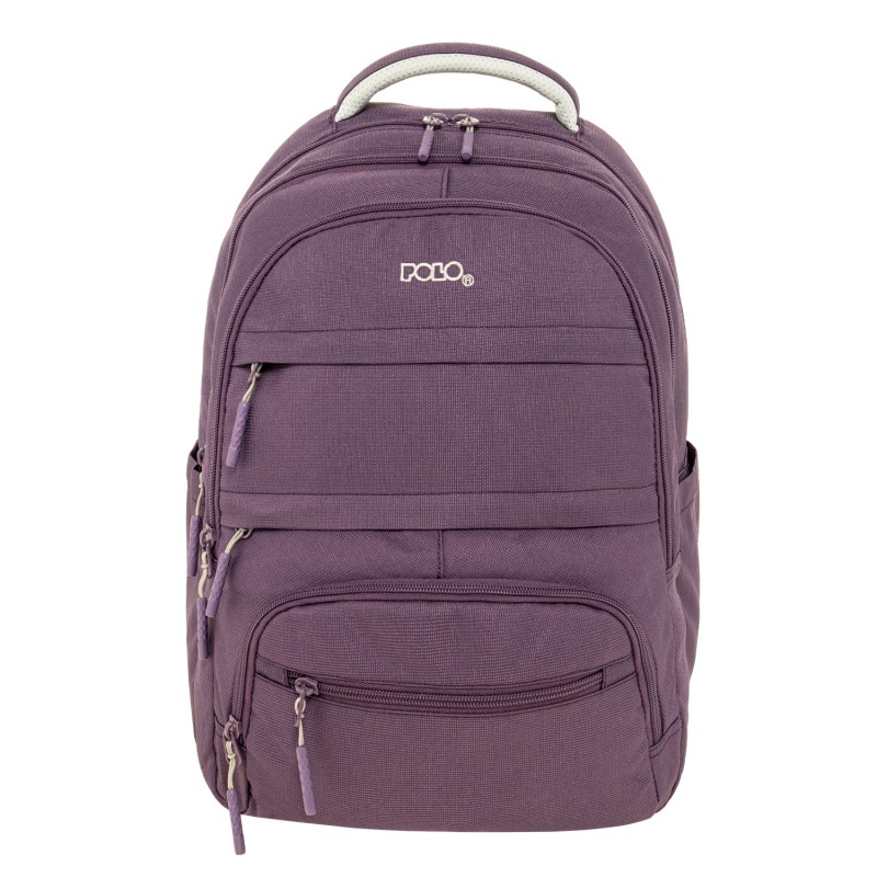 Polo - Σακίδιο Πλάτης Multi Pocket, Purple 2026 9-01-064-4700 + Δώρο Διορθωτική Ταινία Edding