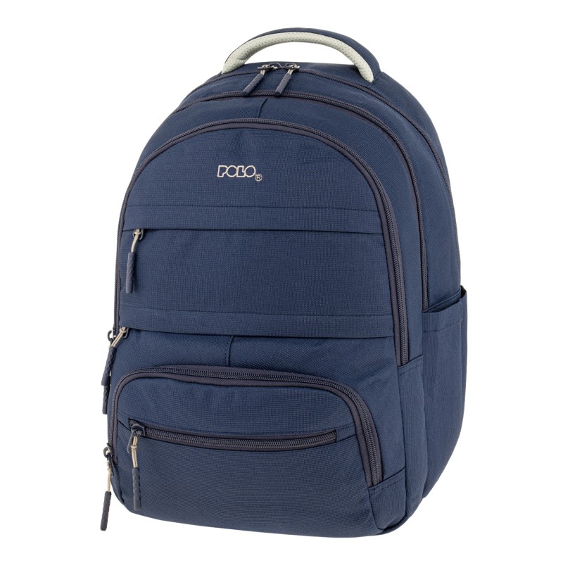 Polo - Σακίδιο Πλάτης Multi Pocket, Blue 2026 9-01-064-5000 + Δώρο Διορθωτική Ταινία Edding