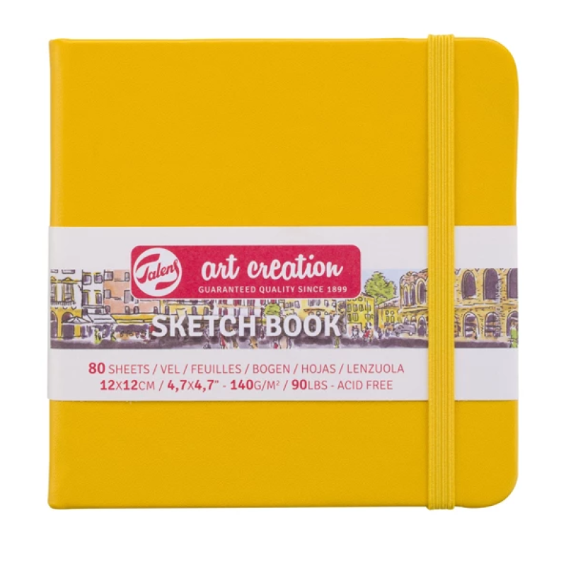 Royal Talens - Σημειωματάριο Sketchbook Art Creation Golden Yellow 12x12 εκ 80 Φύλλα 9314114M