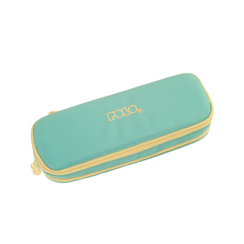 Polo – Κασετίνα Οβάλ Duo Box Cord, Petrol-Lemon Yellow 2024 9-37-004-5870